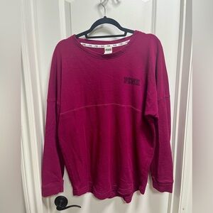 Victoria’s Secret PINK oversized long-sleeve top